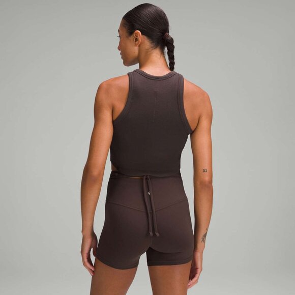 lululemon Espresso Hold Tight Cropped Tank size 6 - Picture 2 of 13